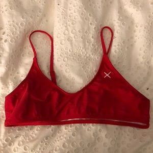 Red bikini top
